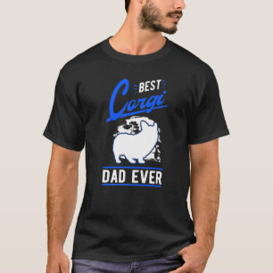 Mens Best Corgi Dad Ever   T-Shirt