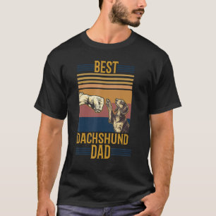 Mens Best Dachshund Dad Doxie Weiner Wiener Dog Fa T-Shirt