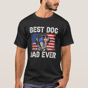 Mens Best Dachshund Dad Ever American Flag 4th Of T-Shirt