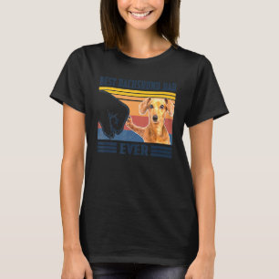 Mens Best Dachshund Dad Ever Dog Father's Day T-Shirt