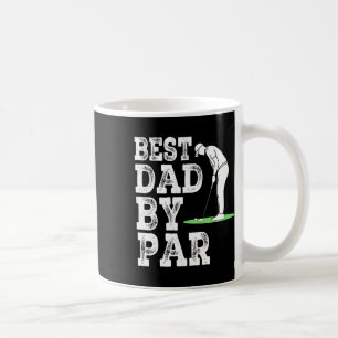 Mens Best Dad By Par Disc Golf Golfer American Fla Coffee Mug