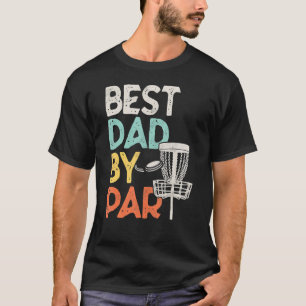 Mens Best Dad By Par Disc Golf Vintage Father's D T-Shirt