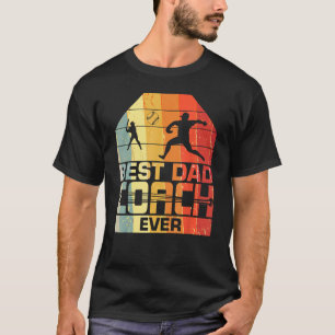 Mens Best Dad Coach Ever  Baseball  Father s day T-Shirt