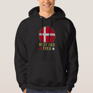 Mens Best Dad Ever Danish Father Country Denmark F Hoodie