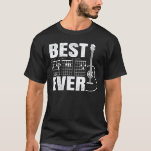 Mens Best Dad Ever Guitar Chord Guitarist Dad Fa T-Shirt