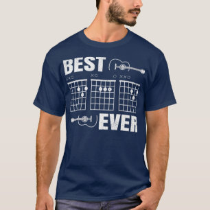 Mens Best Dad Ever Guitar Chord Guitarist Dad Fath T-Shirt