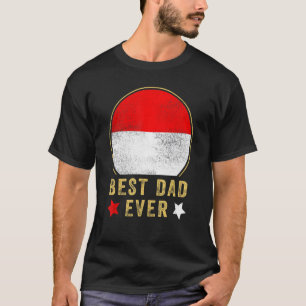 Mens Best Dad Ever Indonesian Father Country Indon T-Shirt