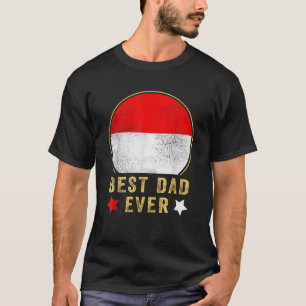 Mens Best Dad Ever Indonesian Father Country Indon T-Shirt