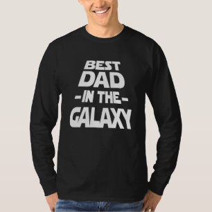 Mens Best Dad In The Galaxy - Science Fiction Geek T-Shirt