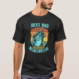 Mens Best Dad On Earth Best Fisher On The Lake Men T-Shirt