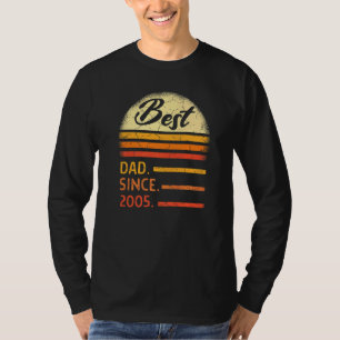 Mens Best Dad Since 2005 Father's Day From Son Dau T-Shirt