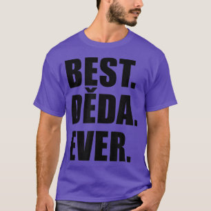 Mens Best Deda Ever Czech Grandpa T-Shirt