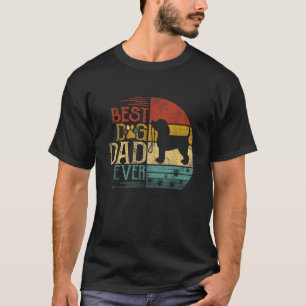Mens Best Dog Dad Ever Beagle Vintage Father's Day T-Shirt