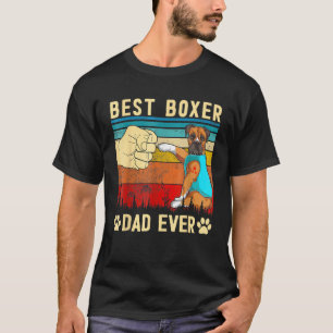 Mens Best Dog Dad Ever Boxer Puppy  Fathers Day Do T-Shirt