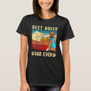 Mens Best Dog Dad Ever Boxer Puppy Fathers Day Do T-Shirt
