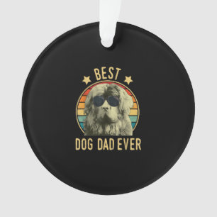 Mens Best Dog Dad Ever Newfoundland Fars Day Ornament