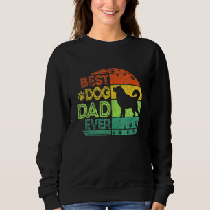 Mens Best Dog Dad Ever Siberian Husky Dog Fathers  Sweatshirt