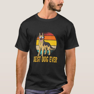 Mens Best Dog Ever Paw German Shepherd Fur Parent  T-Shirt