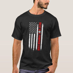 Mens Best Dog Pawpaw Ever American Flag 4th Of Jul T-Shirt