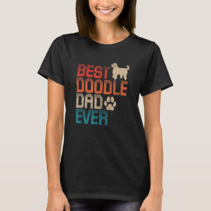 Mens Best Doodle Dad Ever Dog GoldenDoodle Labrado T-Shirt