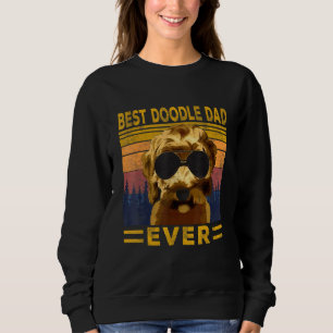 Mens Best Doodle Dad Ever  Goldendoodle Dad Vintag Sweatshirt