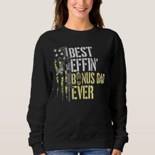 Mens Best Effin Bonus Dad Ever Gun Rights Camoufla Sweatshirt