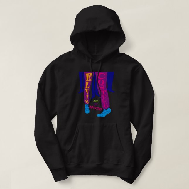 Mens Best Elvis Costello Cute Gifts Hoodie (Design Front)