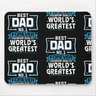 Men's Best Father Dad World's Greatest No.1 Mouse Pad