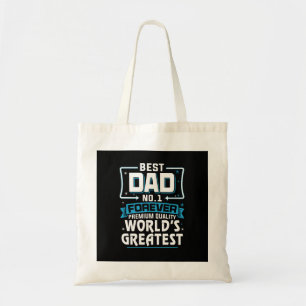 Men's Best Father Dad World's Greatest No.1 Tote Bag