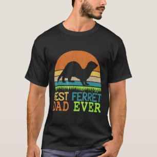 Mens Best Ferret Dad Ever Vintage For Father Day T-Shirt