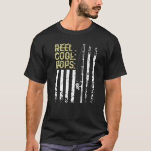 Mens Best Fisherman Reel Cool Pops For Daddy Fathe T-Shirt