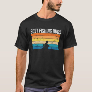 Mens Best Fishing Buds Hobby Fisher Fishing Rod Ca T-Shirt