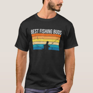 Mens Best Fishing Buds Hobby Fisher Fishing Rod Ca T-Shirt