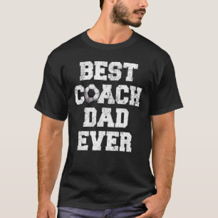 Mens Best Football Coach Dad Ever  Football Father T-Shirt