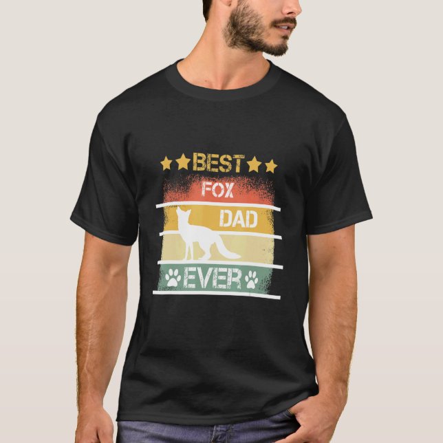 Mens Best Fox Dad Ever T-Shirt (Front)