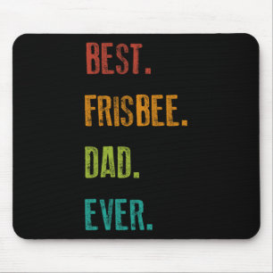 Mens Best Frisbee Dad Ever Vintage Ultimate Disc G Mouse Pad
