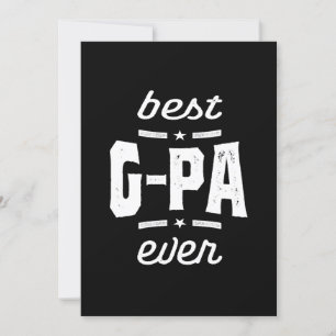 Mens Best G-Pa Ever Gift Grandpa Gift Invitation