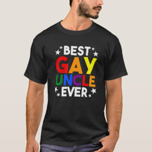 Mens Best Gay Uncle Ever Gay Pride T-Shirt