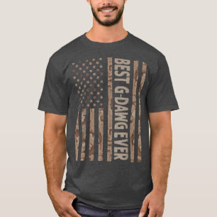 Mens Best Gdawg Ever US American Flag Funny Grandp T-Shirt