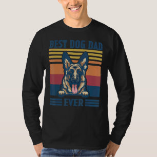 Mens Best German Shepherd Dad Ever Dog Dad Father T-Shirt