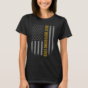 Mens Best Godfather Ever American Flag   For Fathe T-Shirt