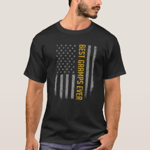 Mens Best Gramps Ever American Flag For Father's T-Shirt