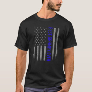 Mens Best Grampy Ever American Flag   For Father's T-Shirt