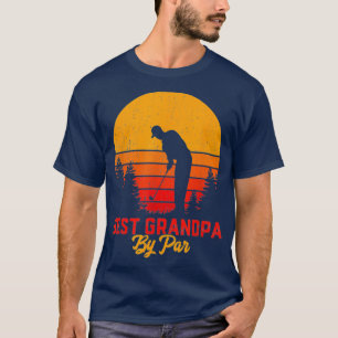 Mens Best Grandpa By Par Golf Lover Gift For Men T-Shirt