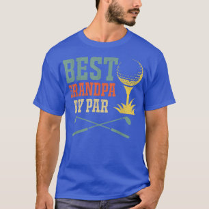 Mens Best Grandpa By Par Golf Sports Grandfather F T-Shirt