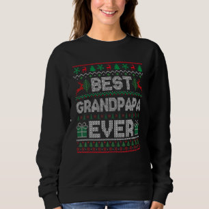 Mens Best Grandpapa Ever Christmas Pajamas Matchin Sweatshirt