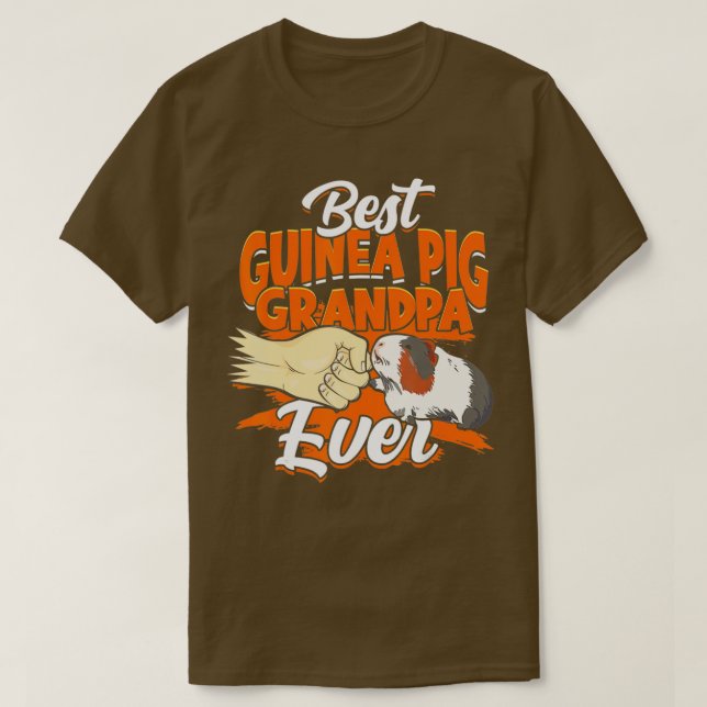 Mens Best Guinea Pig Grandpa Ever Rodent Pet Owner T-Shirt (Design Front)
