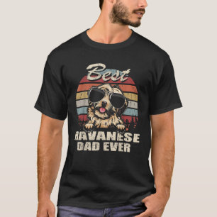Mens Best Havanese Dad Ever Father s Day Cool Dog  T-Shirt