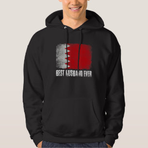 Mens Best Husband Ever Bahrain Flag Patriotic Dad Hoodie