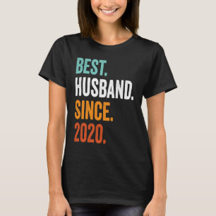 Mens Best Husband Since 2020 3rd wedding anniversa T-Shirt